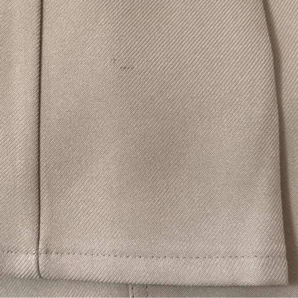 Vintage 1990s Levi's 517 Sta-Prest Khaki Polyester Pant 38 x 32 USA 10517-6122 - Picture 7 of 8